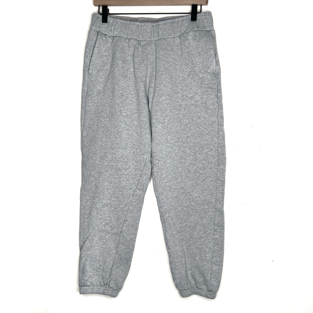 Pact Grey Cloud Brushed Fleece Sweatpants in Organic Cotton Size Medium - Picture 2 of 6